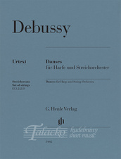 Danses for Harp and String Orchestra - Set of strings (3.3.2.2.1)
